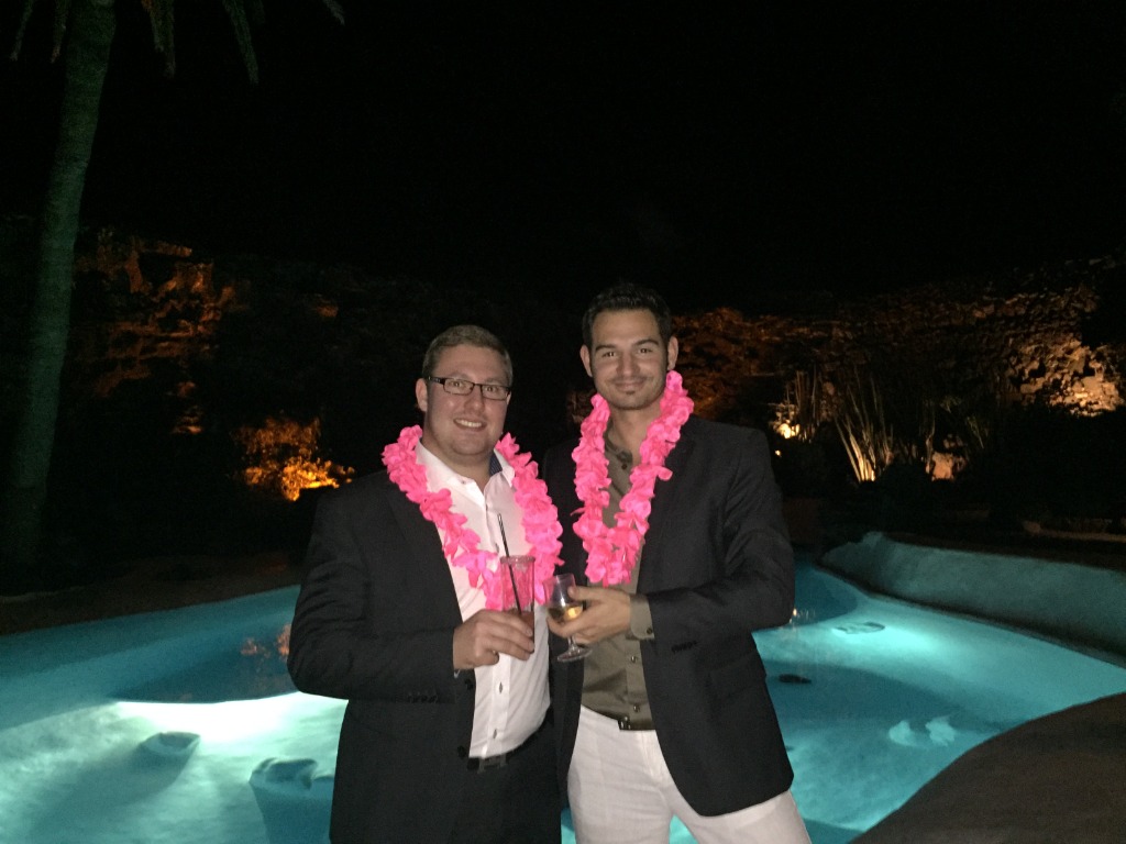 Mit einem Kollegen aus München