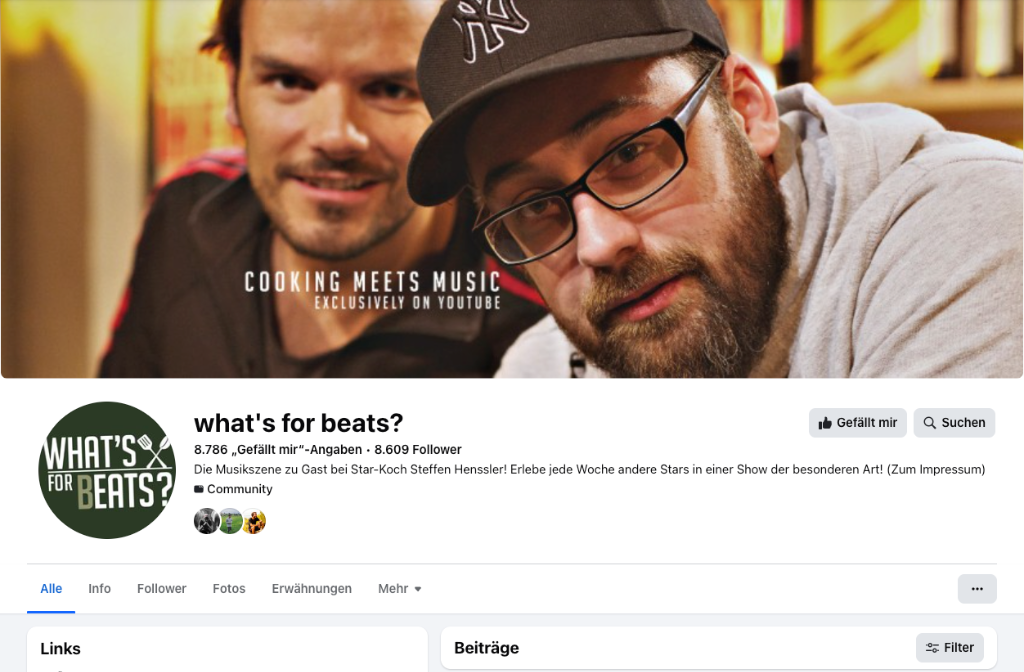 What's for Beats Facebook Seite